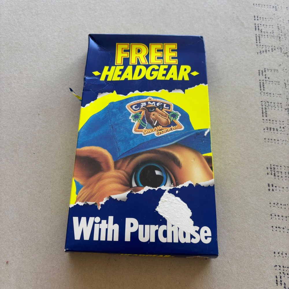 Vintage 90s Joe‎ Camel Headgear Promo Box Advertising Memorabilia